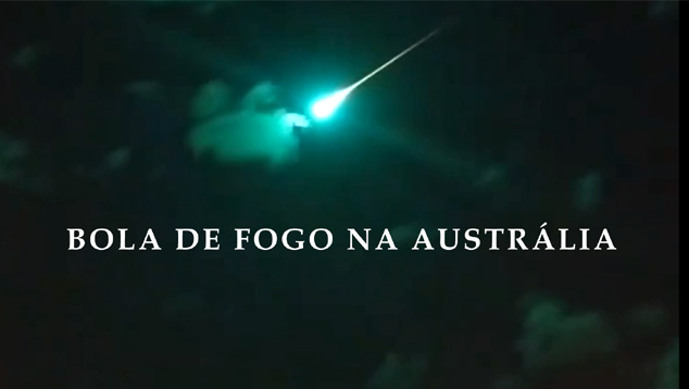 Bola de fogo no noroeste da Austrlia.