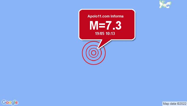 Forte terremoto atinge regio da Ilha Macquaire