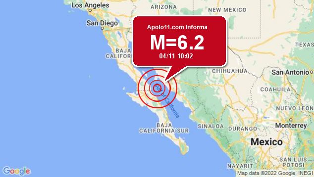 Forte terremoto atinge Golfo da Califrnia, Mxico