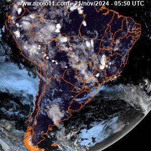 imagem de satlite da Amrica do Sul e Brasil